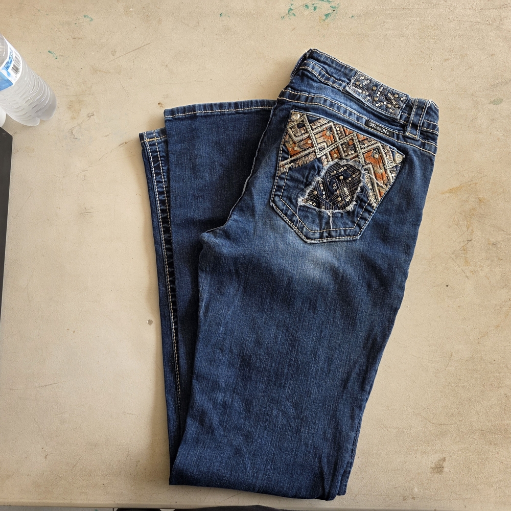 Embellished Blue Jeans